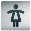 Pictogramme PICTO 'WC Hommes', carré, en acier - Durable photo du produit