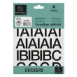 Lettres auto-adhésives A-Z, 60 mm, noir - Exacompta photo du produit