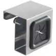 Porte-serviette, pour accrocher, carr&eacute;, argent/gris - Metaltex photo du produit