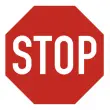 Plaque de signalisation &laquo; STOP &raquo; - Exacompta photo du produit