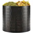 Poubelle à compost, 180 litres, en HDPE, noir - Bradas photo du produit