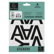 Lettres auto-adhésives A-Z, 40 mm, noir - Exacompta photo du produit
