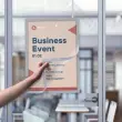 Cadre magn&eacute;tique INFO FRAME, A5, rouge - Europel photo du produit