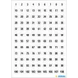 Stickers chiffres 1-240, diamètre: 12 mm, blanc - Herma photo du produit