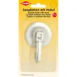 Crochet ventouse, plastique, blanc - Kleiber photo du produit