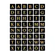 Stickers alphabetique A-Z, film marqu&eacute;, noir/or - Herma photo du produit