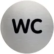 Pictogramme 'Douche', diamètre: 83 mm, argent - Durable photo du produit
