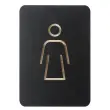 Pictogramme 'WC hommes & femmes', noir - Europel photo du produit