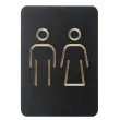 Pictogramme 'WC hommes & femmes', noir - Europel photo du produit