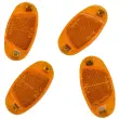 Kit de réflecteurs pour rayons de vélo - Orange - Fischer photo du produit