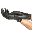 Gants en vinyle Extra Black, taille: L, noir - Spontex photo du produit