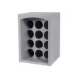 Porte-bouteilles, pour 6 bouteilles, polystyrène, gris - Eda Fontaine photo du produit