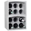 Porte-bouteilles, pour 6 bouteilles, polystyrène, gris - Eda Fontaine photo du produit