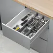 Organiseur de tiroir Multi-Fit, ABS, gris - Metaltex photo du produit