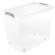 Boîte de rangement Leo - 74 L - Transparent - Keeeper photo du produit