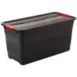 Boîte de rangement Eckhart - 83 L - Graphite/rouge - Keeeper photo du produit