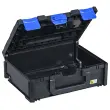 Boîte de rangement EuroPlus MetaBox 145, noir/bleu - Allit photo du produit