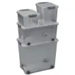 Boîte de rangement SHADOW, 13 litres, translucide gris - Cep photo du produit