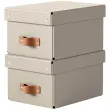 Boîte de rangement Puro, carton, 7 L, set de 2, noir - Leitz photo du produit