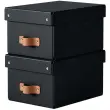 Boîte de rangement Puro, carton, 7 L, set de 2, noir - Leitz photo du produit