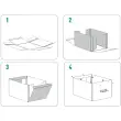 Boîte de rangement Puro, carton, 7 L, set de 2, noir - Leitz photo du produit