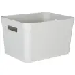Boîte de rangement STONE, 12 litres, PP, blanc - Eda Fontaine photo du produit