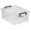 Bo&icirc;te de rangement strata, s'ouvrant sur le c&ocirc;t&eacute;, 20 L - Cep photo du produit
