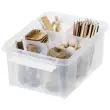 Boîte de rangement CLASSIC 14 L + inserts - Blanc - Smartstore photo du produit