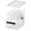 Boîte de rangement CLASSIC 14 L + inserts - Blanc - Smartstore photo du produit
