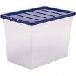 Bo&icirc;te de rangement BANKERS BOX, 64 L, transparent - Fellowes photo du produit