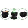 Bac de rangement Maxi strata, 32 litres, noir - Cep photo du produit