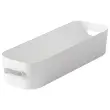Boîte de rangement COMPACT SLIM - 1,32 L - Blanc - Smartstore photo du produit