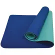 Tapis de yoga BICOLOR, 4 mm, bleu marine / menthe - Schildkröt photo du produit