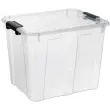 Boîte de rangement HOME BOX, 40 L, transparent - Plast Team photo du produit
