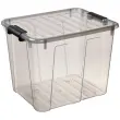 Boîte de rangement HOME BOX, 40 L, transparent - Plast Team photo du produit