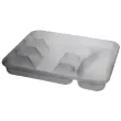 Range-couverts, 5 compartiments, blanc - Plast Team photo du produit