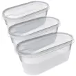 Set de 3 bo&icirc;tes de cong&eacute;lation Helsinki, 0,8 L - Plast Team photo du produit