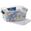 Bo&icirc;te de rangement HOME BOX, 8 L, transparent - Plast Team photo du produit