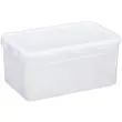 Boîte de conservation Airtight, 1,3 litre, blanc - Plast Team photo du produit