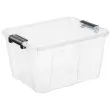 Boîte de rangement HOME BOX, 30 L, gris - Plast Team photo du produit