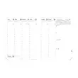 Agenda avec r&eacute;pertoire 2027 Pr&eacute;sident - Semainier Planning Fran&ccedil;ais - Bergame Bleu - 14 mois de d&eacute;cembre &agrave; janvier - 21x27 cm - Quo Vadis photo du produit