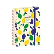 Carnet de cuisine spiralé français - Carnets thématiques citron - 15x21 cm - Papier Clairefontaine blanc - Fabrication française - Quo Vadis photo du produit