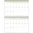 Agenda perp&eacute;tuel spiral&eacute; - Semainier Horizontal Fran&ccedil;ais - Eterny Carreaux - Perp&eacute;tuel - 12x17 cm - Papier Clairefontaine blanc - Fabrication fran&ccedil;aise - Quo Vadis photo du produit