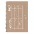 Agenda spiral&eacute; 2027 Calendar Diary 24 - Mensuel Multilingue - Oslo Calendar - Translucide - 12 mois de janvier &agrave; d&eacute;cembre - 16x24 cm - Quo Vadis photo du produit