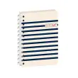 Agenda ann&eacute;e scolaire 2026-2027 Spiral&eacute; Eurotextagenda S - Journalier Multilingue - Egeo Marini&egrave;re - 12 mois de ao&ucirc;t &agrave; juillet - 12x17 cm - Quo Vadis photo du produit