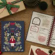 Carnet de No&euml;l spiral&eacute; Fran&ccedil;ais - Carnets th&eacute;matiques - Blanc - Perp&eacute;tuel - 15x21 cm - Papier Clairefontaine blanc - Fabrication fran&ccedil;aise - Quo Vadis photo du produit