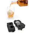 Bac à glaçons, en silicone, pour 4 glaçons, noir - Metaltex photo du produit