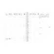 Agenda ann&eacute;e scolaire spiral&eacute; avec r&eacute;pertoire 2026-2027 Pr&eacute;sident S Septembre - Semainier Planning Fran&ccedil;ais - Club - Rose - 13 mois de ao&ucirc;t &agrave; ao&ucirc;t - 21x27 cm - Quo Vadis photo du produit