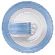 Assiette à dessert BRUSH, 195 mm, bleu/blanc - Esmeyer photo du produit