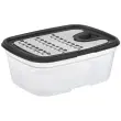 Râpe avec récipient, transparent/noir - Gastromax photo du produit